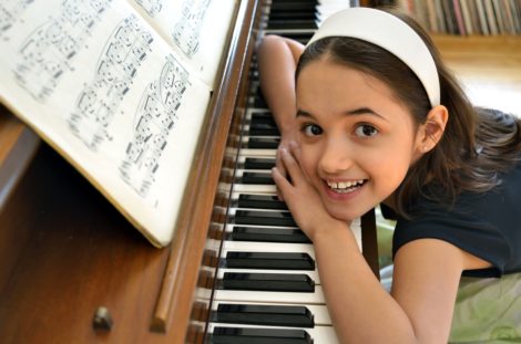 Student at a Piano Lesson
